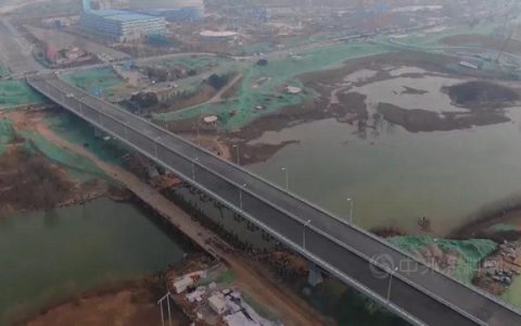 全国最大跨度连续钢桁梁桥——香槐六路跨灞河桥月底施工完成