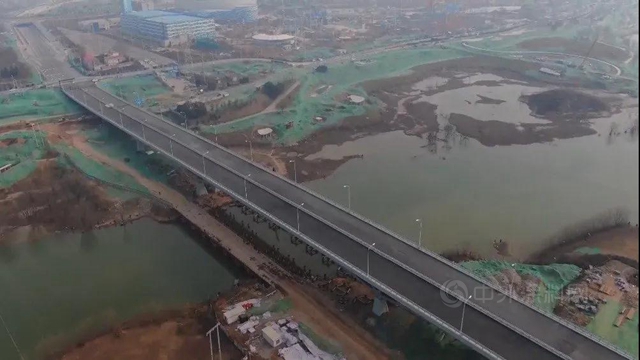 全国最大跨度连续钢桁梁桥——香槐六路跨灞河桥月底施工完成