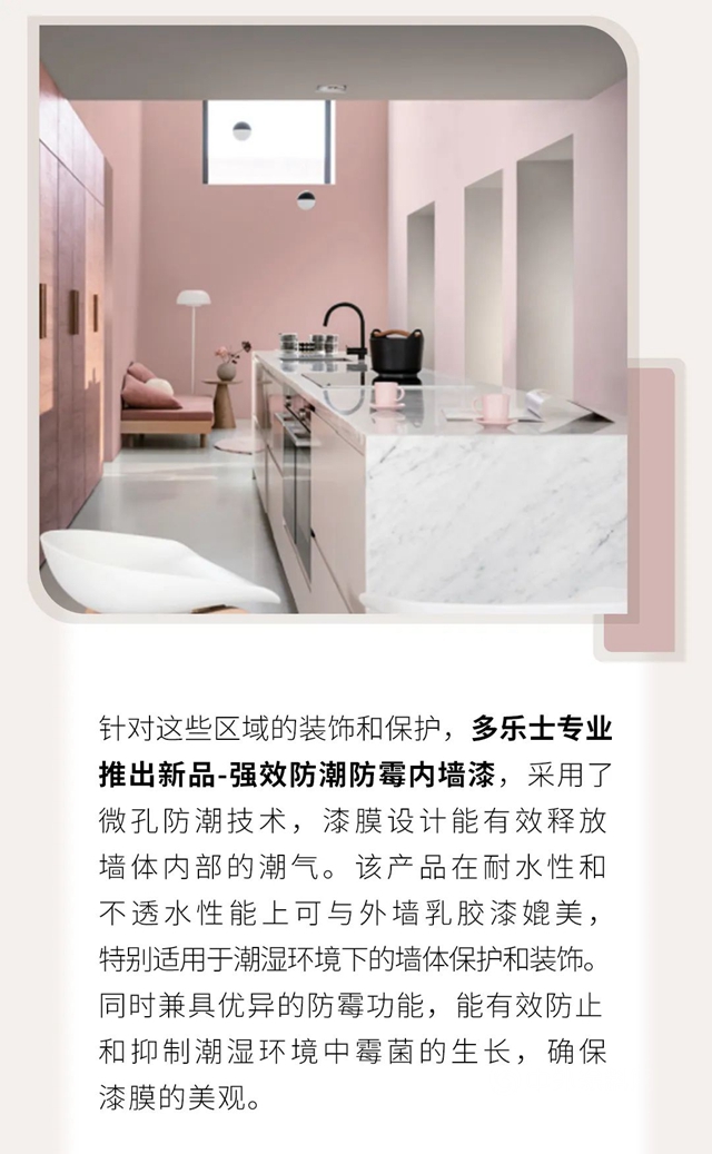 多乐士专业产品｜强效防潮防霉涂料，抵抗春季潮湿发霉
