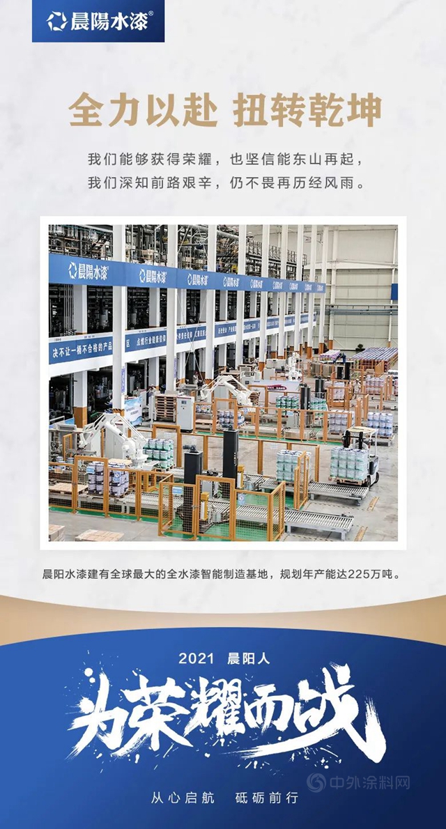 晨阳水漆2021为荣耀而战！
