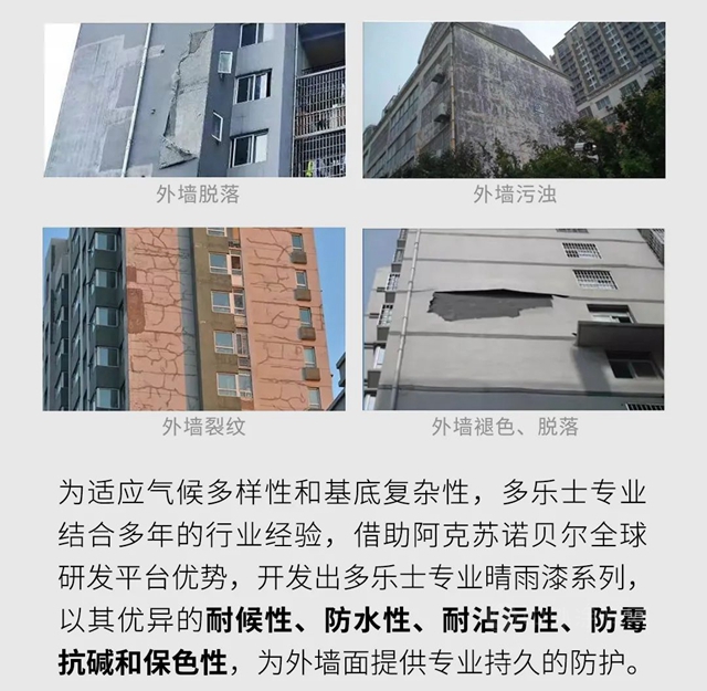 多乐士专业晴雨漆，全面抵御气候变化