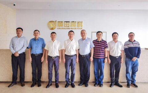 中金岭南科技曹董一行莅临广田涂料参观考察