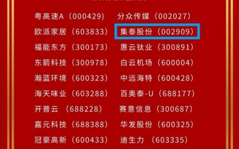 集泰股份荣获“业绩说明会创新奖”