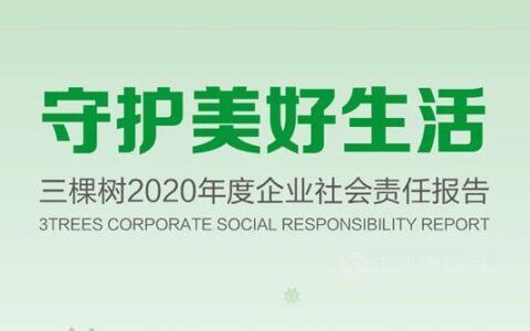 守护美好生活丨三棵树发布2020年度企业社会责任报告书
