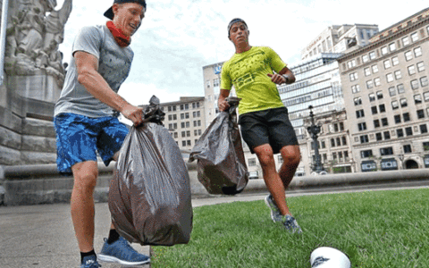 七彩建设：来一次“Plogging”，“致净”你我的家园！
