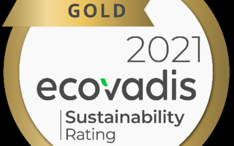 万华化学荣获Ecovadis金牌认证勋章