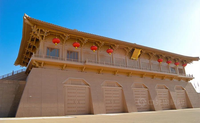 宝塔山 古都新貌|水性工艺打造活力盛唐建筑