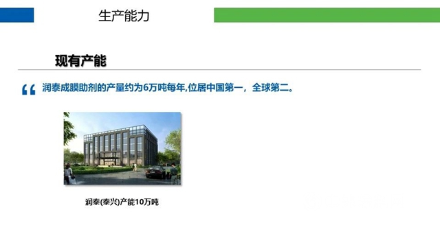 供应链峰会精彩演讲——润泰新材：成膜助剂的发展与未来