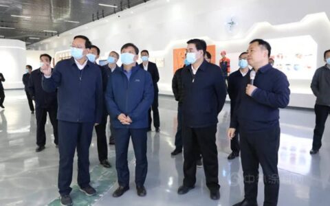河南省副省长何金平到蓝翎环科调研指导工作