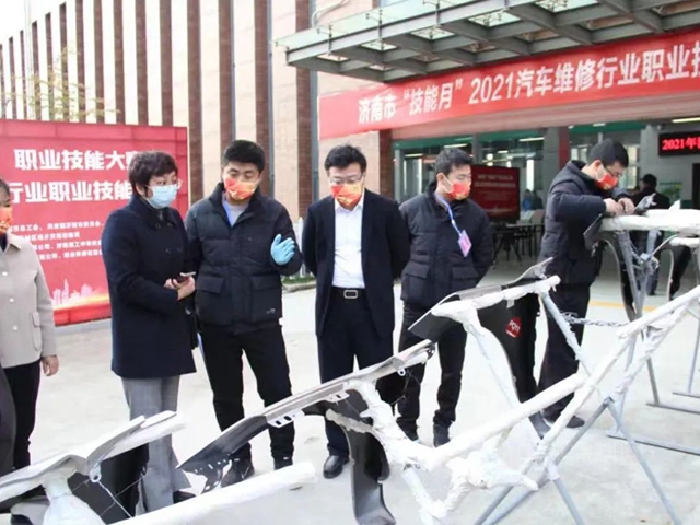 济南市“技能月”职业技能大赛 • 2021“巴斯夫杯”汽车喷涂技能竞赛成功举办