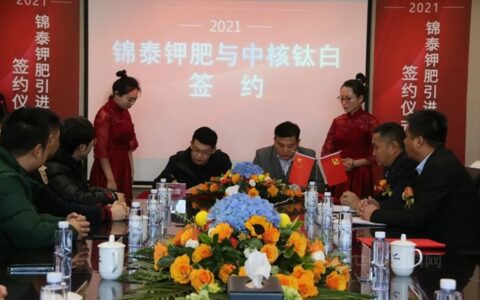 中核华原钛白股份有限公司与青海锦泰钾肥有限公司举行战略签约仪式