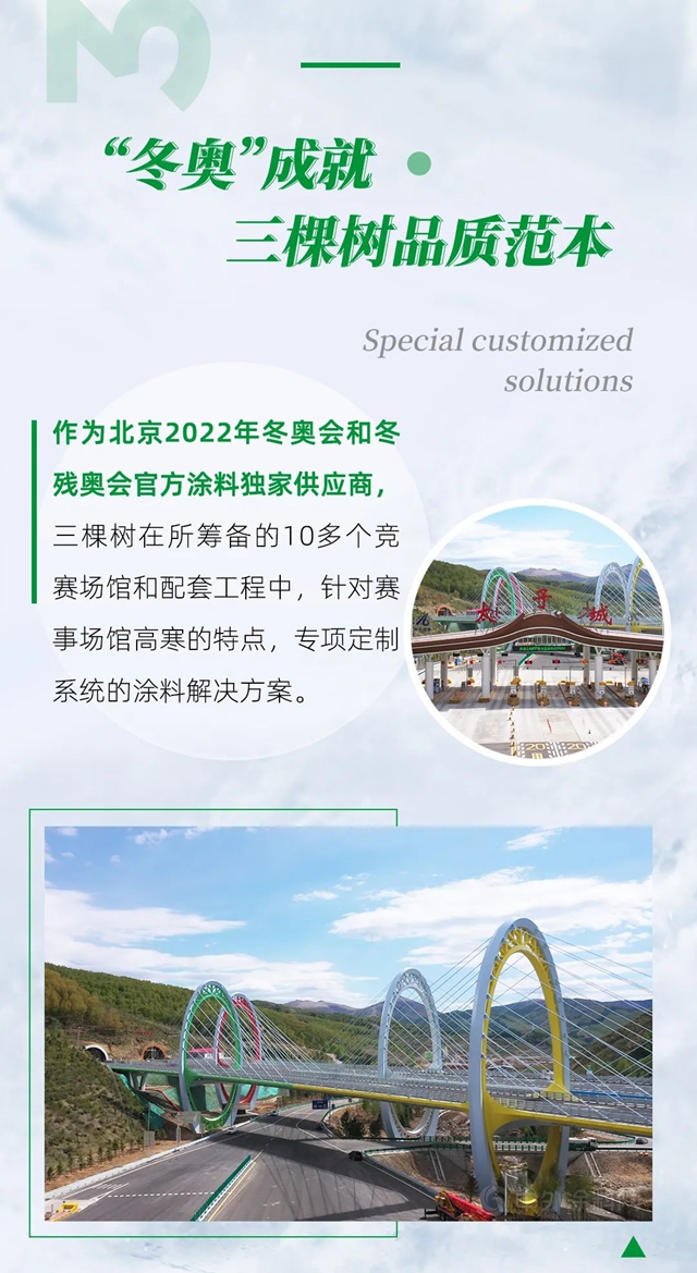 三棵树率先推出耐低温真石漆产品体系，为用户提供高寒区域冬季外墙施工解决方案