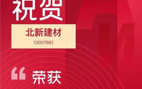 北新建材荣获“中国上市公司最佳投资者关系奖”
