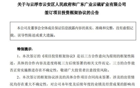 惠云钛业拟打造100亿投资规模新能源材料产业园