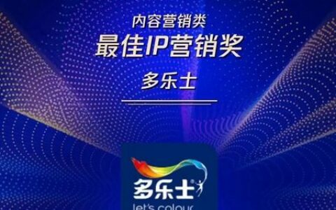 多乐士摘得腾讯IN创新智慧营销奖-最佳IP营销奖
