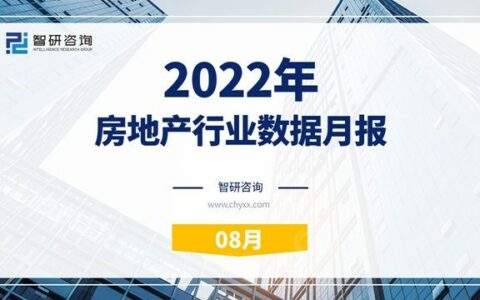 智研咨询发布《2022年8月房地产行业数据月报》