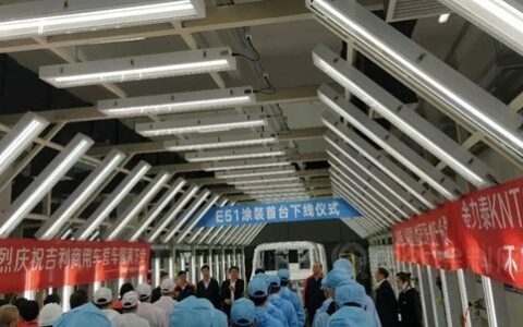 金力泰水性面漆在吉利远程新能源商用车首台下线