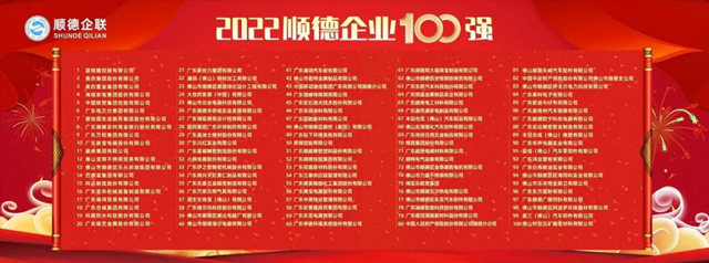 “入场券”9.08亿！巴德富/美涂士/华润/科顺上榜顺德企业百强
