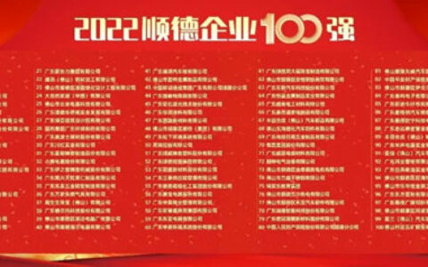 再创新佳绩！美涂士上榜“2022顺德企业100强暨民营制造业100强”双百企业！