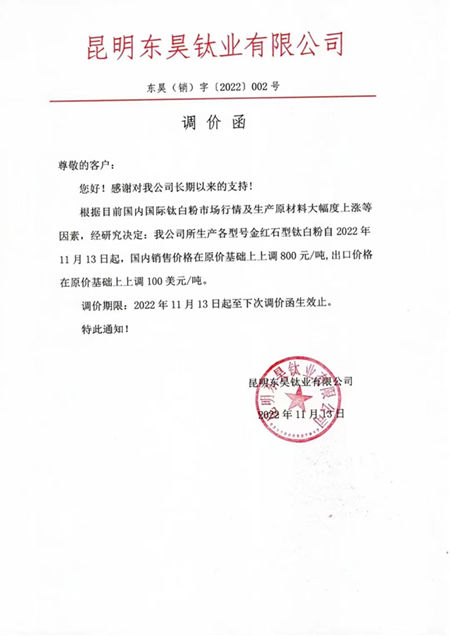 双十一，近20家钛白粉普涨800元，真正的薅羊毛即将开始