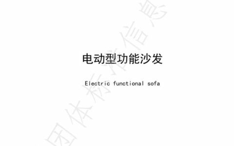 《电动型功能沙发》团体标准发布