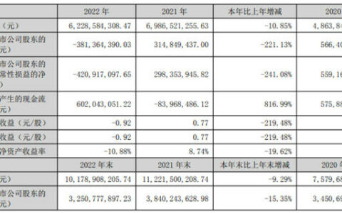 蒙娜丽莎2022年业绩：营收62亿