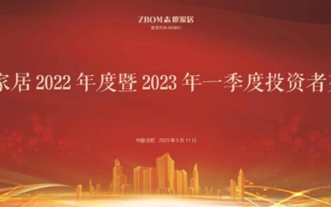 志邦家居召开2022年度暨2023年第一季度投资者交流会