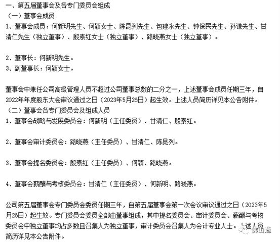 东鹏这份公告料足！何新明交棒总经理、龚志云去职副总经理、尹虹不再任独董......