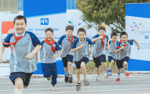 PPG“多彩社区”项目助力湖北省荆门市草场小学“用色彩点亮梦想”