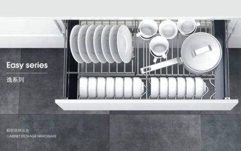 顶固逸系列橱柜收纳五金，充分利用厨房每一寸空间