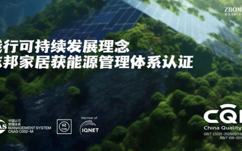 志邦家居通过国家能源管理体系认证