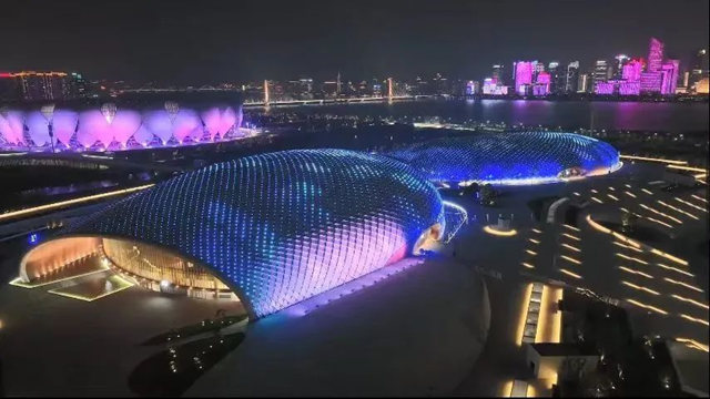 杭州亚运会倒计时80天，华艺照明闪耀杭州奥体中心亚运三馆！