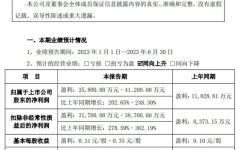 东鹏上半年净利润暴增，预计营收35-37亿元