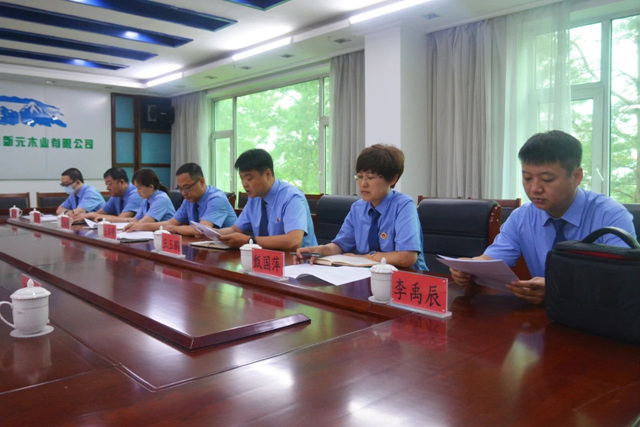 吉林新元木业有限公司与敦化林区人民检察院建立检企联动工作机制