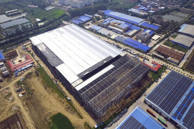 三棵树TPO高分子防水卷材助力凤阳县经开区清洁能源应用厂房项目建设