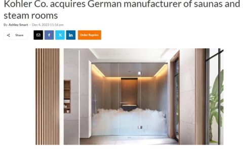 科勒收购德国高端品牌KLAFS