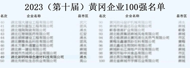 上榜百强！新明珠集团湖北黄冈生产基地交出亮眼成绩单