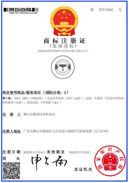 顺德涂料商会申报“LOGO”图形集体商标成功注册,擦亮“中国涂料之乡”金字招牌