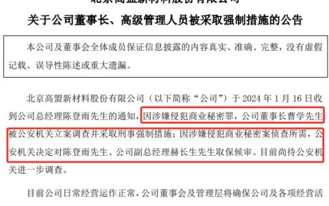 董事长被抓了