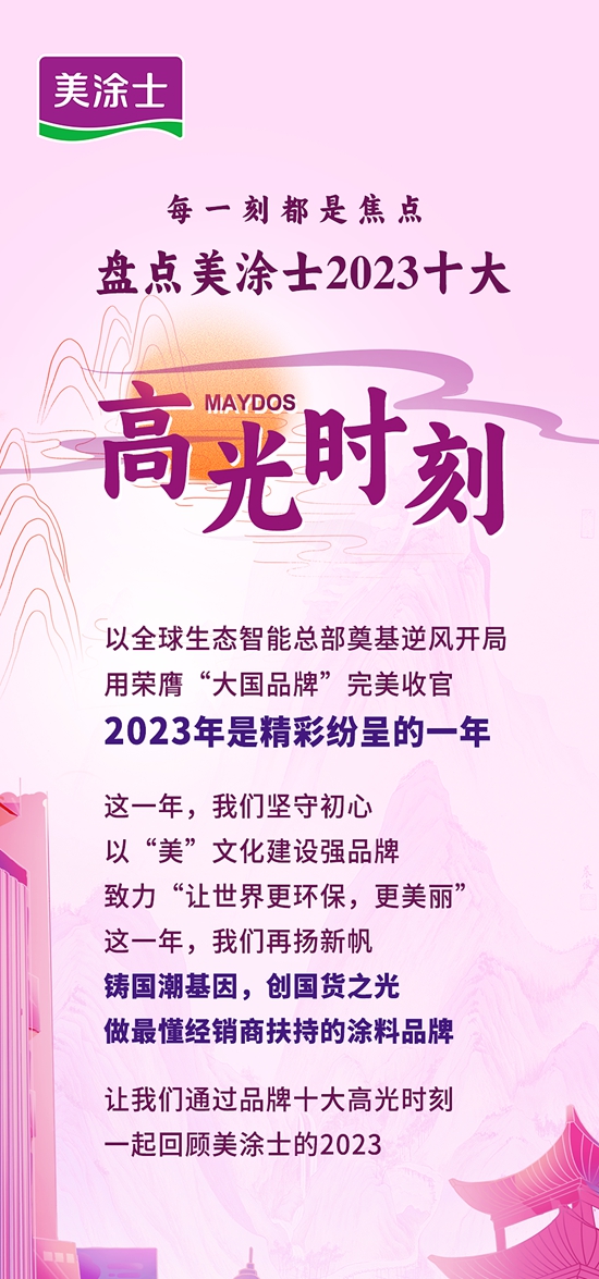 每一刻都是焦点，盘点美涂士2023“十大高光时刻”！