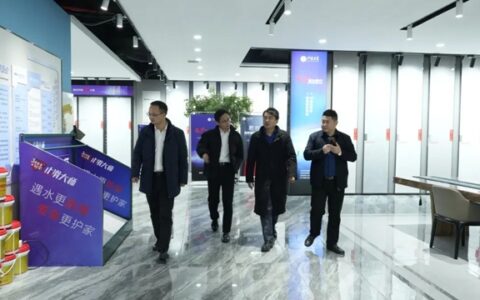 中铁三局云材公司党支部书记、总经理赵刚强一行莅临瑞阳陶瓷集团参观考察！