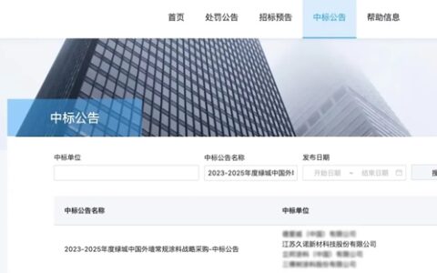 携手央企控股千亿房企！久诺中标2023-2025年度绿城中国内外墙涂料战略采购！