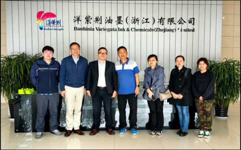 洪大集团董事长带领协会及其团队到访洋紫荆油墨和紫荆花新材料集团