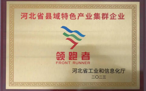 唐山凯伦再次获评河北省县域特色产业集群企业“领跑者”