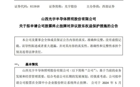 拟终止挂牌！哪家照企？