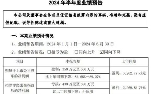 皮阿诺预告半年净利润骤降85%以上：行业逆境与成本上升双重打击