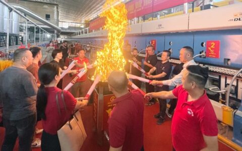 追“智”逐“绿”！力泰陶机又一高效智能仿古砖整线点火