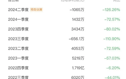 极米科技上半年归母净利减少96%，市值距高点缩水超9成