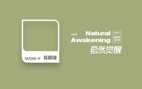 自然觉醒时刻！嘉宝莉2025流行色出炉！