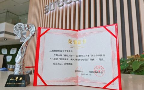 三棵树荣获第六届“善行八闽——公益慈善项目大赛”二等奖